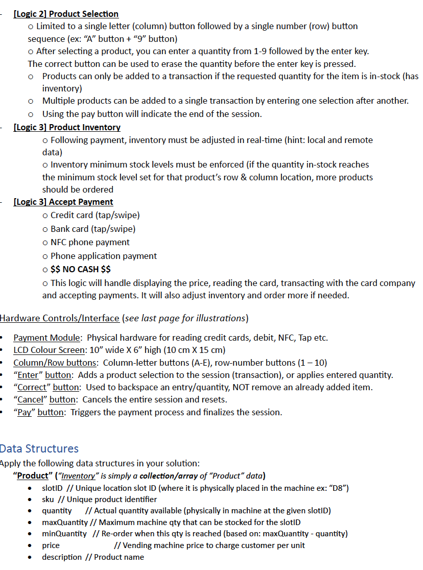 Solved Problem statement Vending machines have evolved