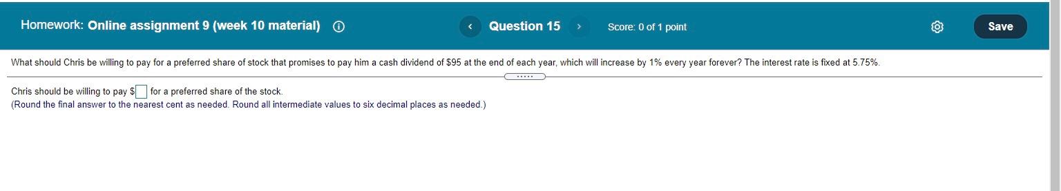 Solved Homework: Online Assignment 9 (week 10 Material) O | Chegg.com