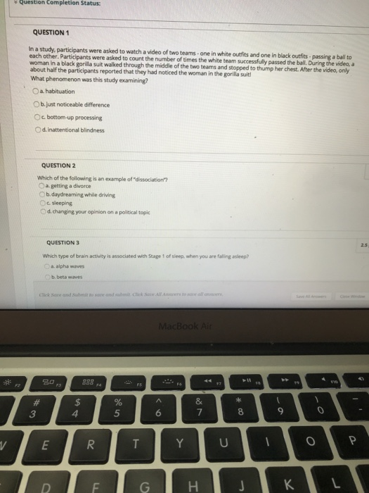 Solved Question Completion Status: QUESTION 1 In a study, | Chegg.com