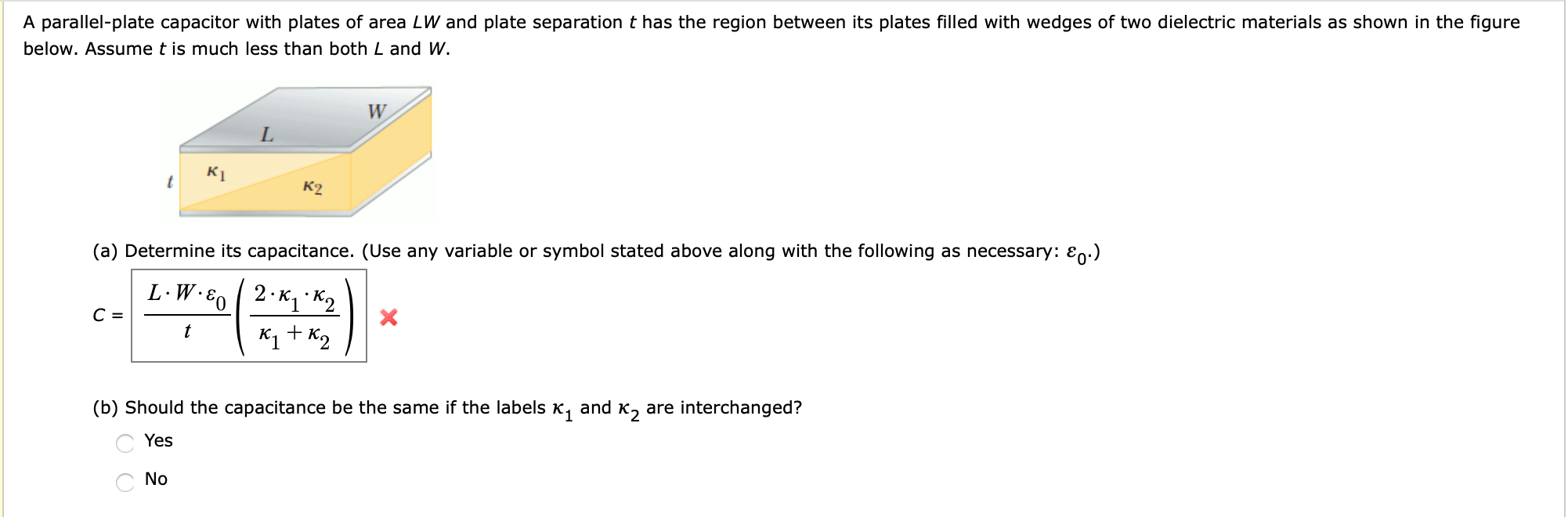 solved-a-parallel-plate-capacitor-with-plates-of-area-lw-and-chegg