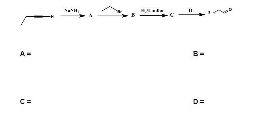 Solved Identify A, B, C And D In The Following Reaction | Chegg.com