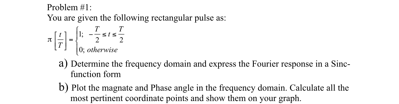 Solved Problem \#1: You are given the following rectangular | Chegg.com