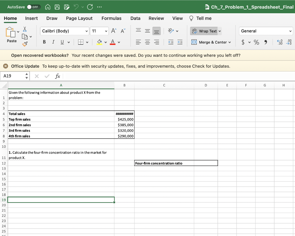 Solved please solve it in excel sheets and show your work. | Chegg.com