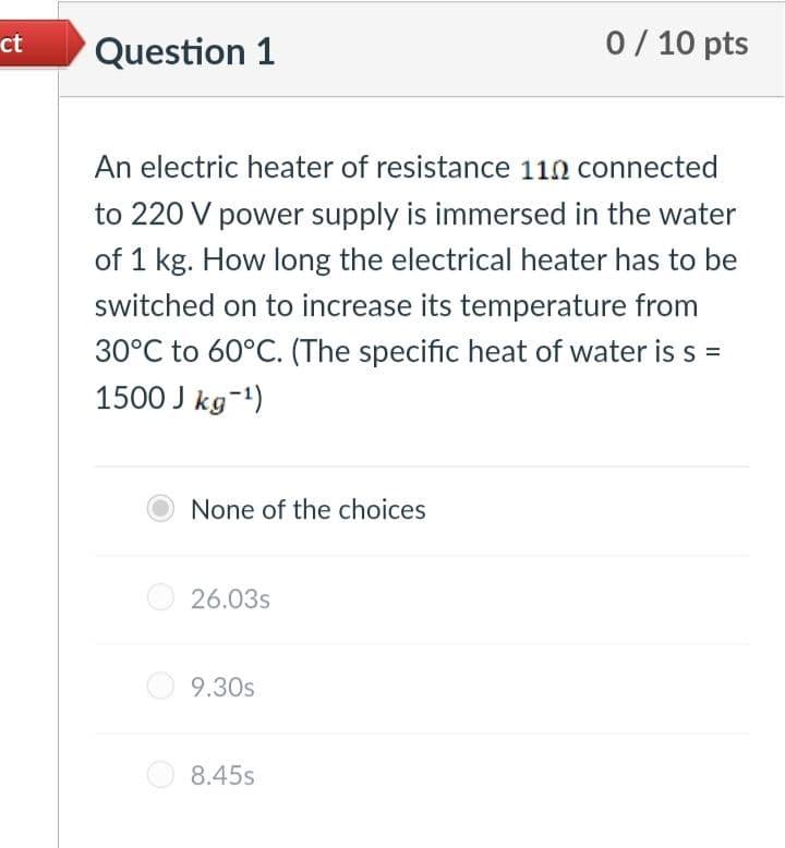 Solved Use formula H = (I^2)(R)(t) and Q = mc(delta t) my
