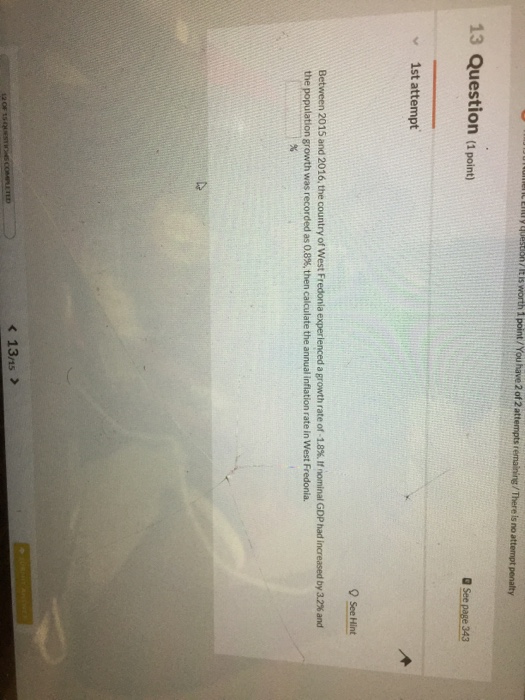 Solved 13 Question (1 point) v 1st attempt See Hint Between | Chegg.com