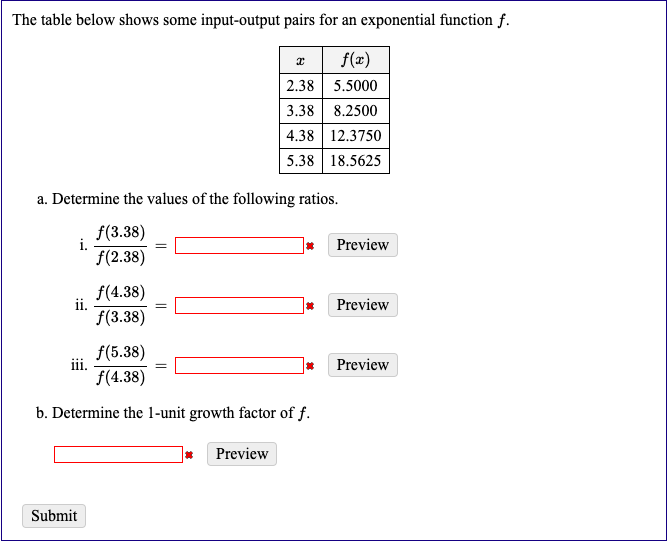 Solved The table below shows some input-output pairs for an | Chegg.com