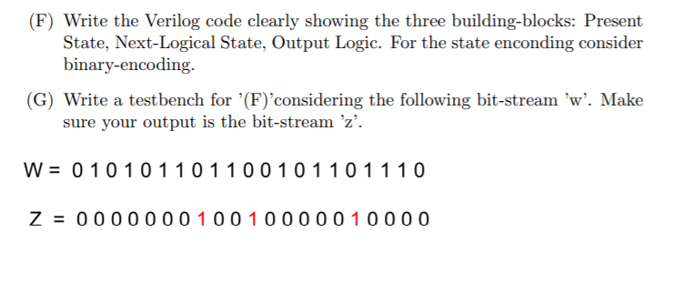 Solved Given The System Description Below Design A Fsm F Chegg Com