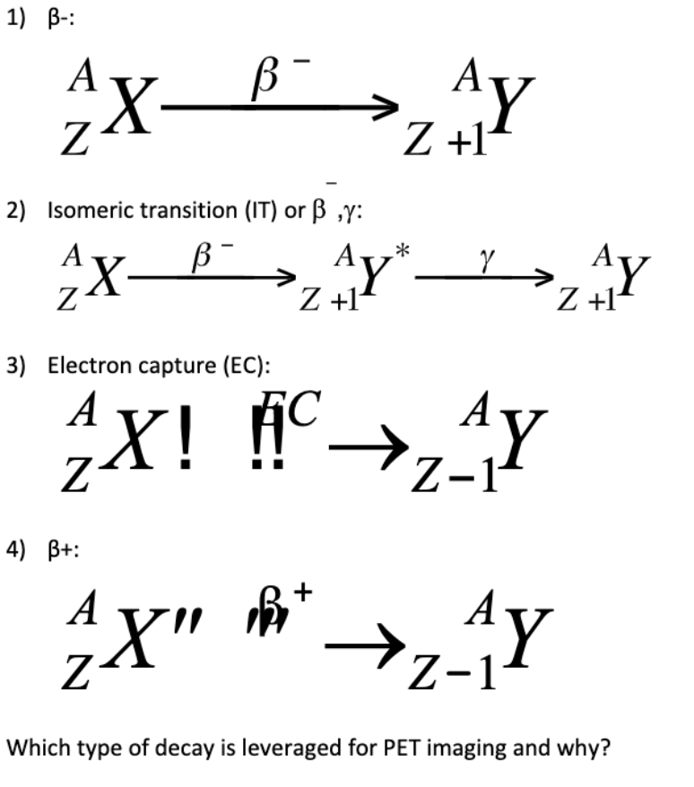 Solved 1 B A Z A Z 1 Ay 2 Isomeric Transition It O Chegg Com