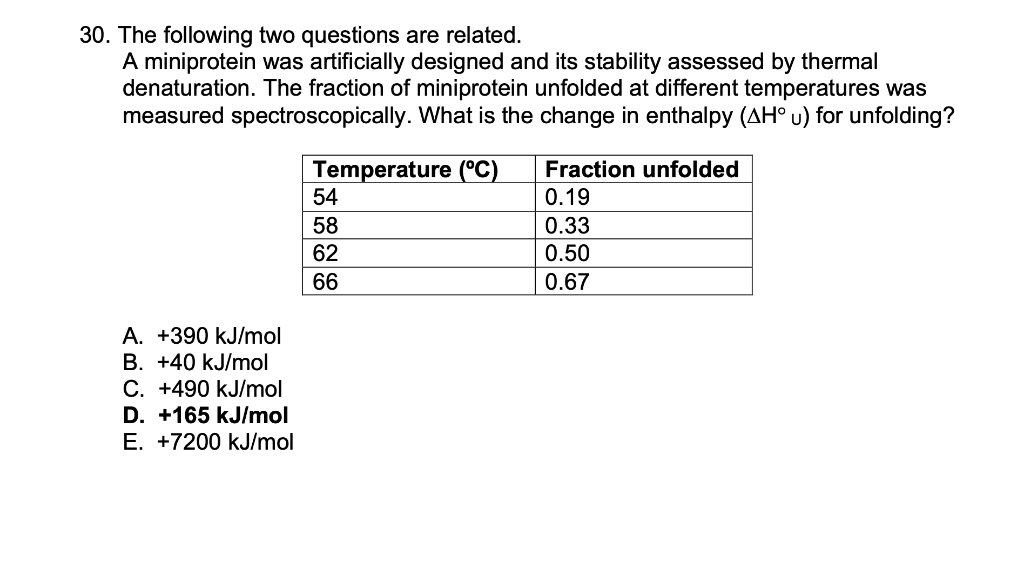 Solved 30. The following two questions are related. A | Chegg.com