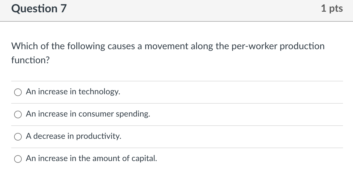 Solved Question 7 1 pts Which of the following causes a | Chegg.com