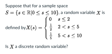 Solved Suppose that for a sample space S = {s E RIO