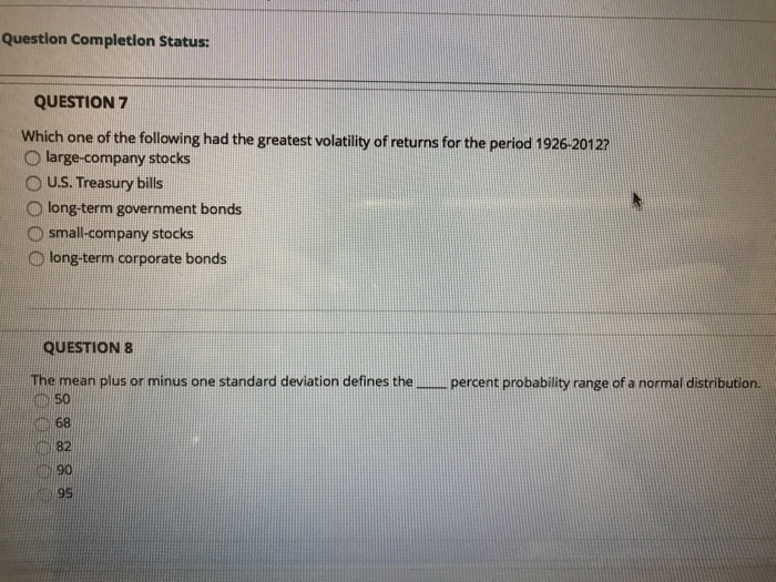 Solved Questlon Completion Status QUESTION7 Which one of the | Chegg.com