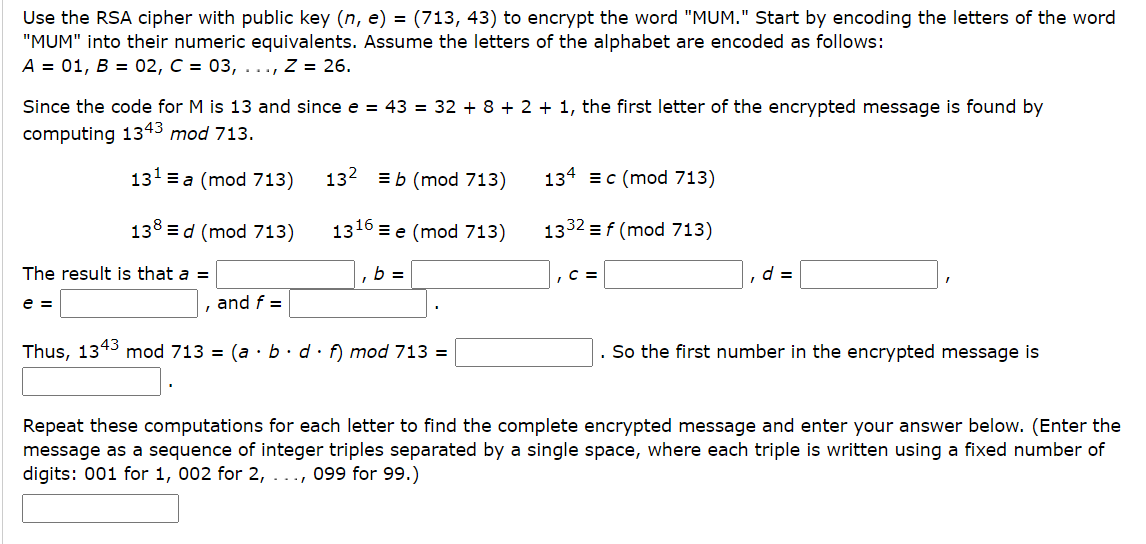 Solved Find the following using a technique discussed in | Chegg.com