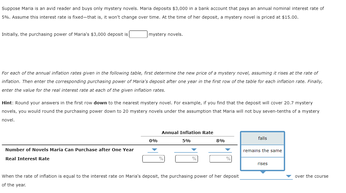 Solved Suppose Maria is an avid reader and buys only mystery