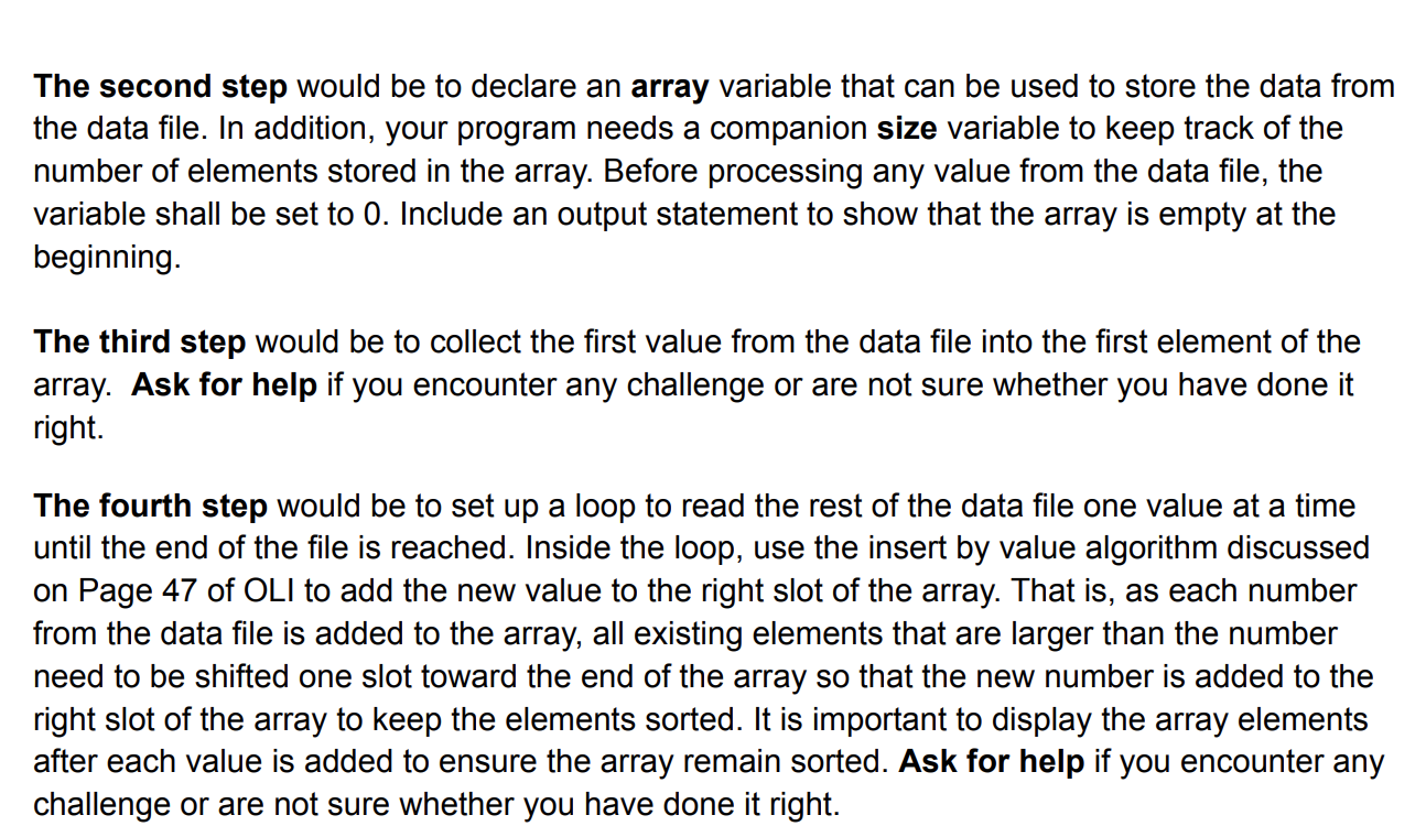 Solved In C++ please don't use vectors or push back. i just | Chegg.com