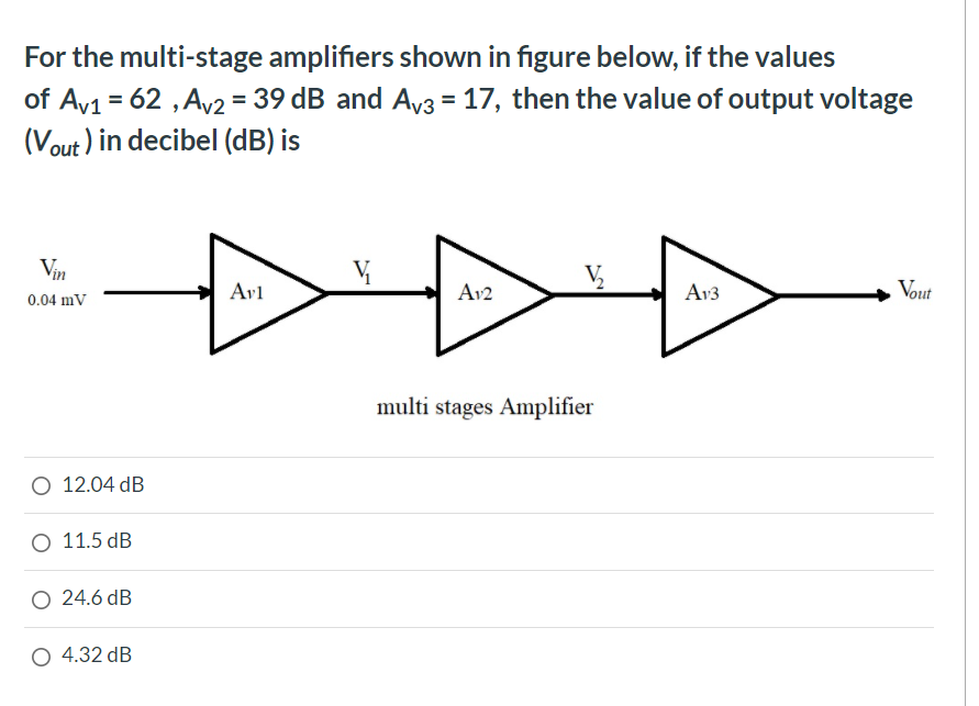 Solved For The Multi-stage Amplifiers Shown In Figure Below, | Chegg.com