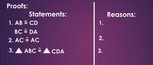 Solved 3. Given: AB CD BD SDA Prove: ABC = = CDA A В D с | Chegg.com