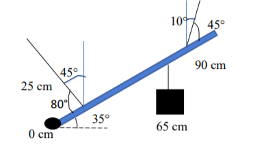 Solved A 100 g, 100 cm long uniform, meter stick is | Chegg.com