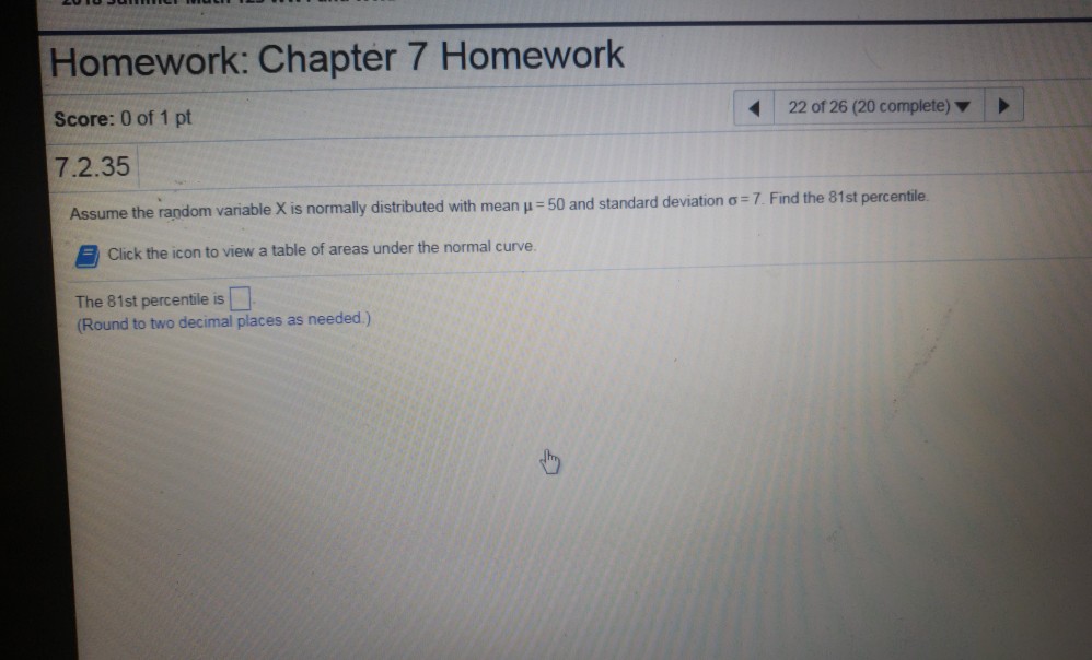 homework chapter 7