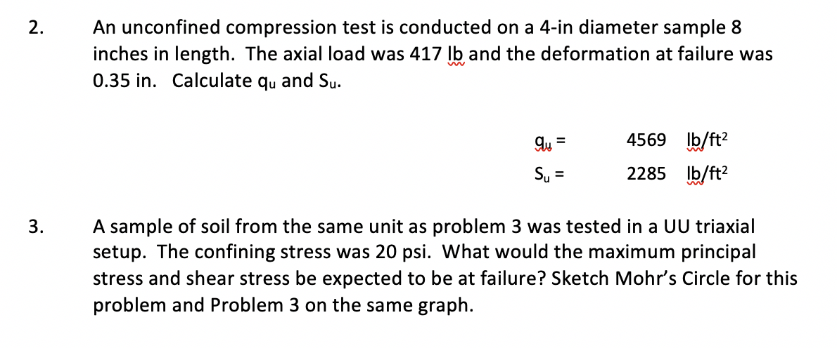 Solved Number 3 please! When it says "same unit as problem | Chegg.com