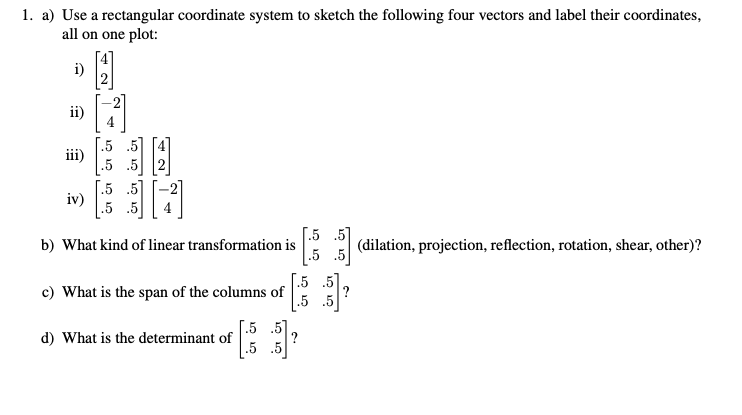 Solved 1. a) Use a rectangular coordinate system to sketch | Chegg.com