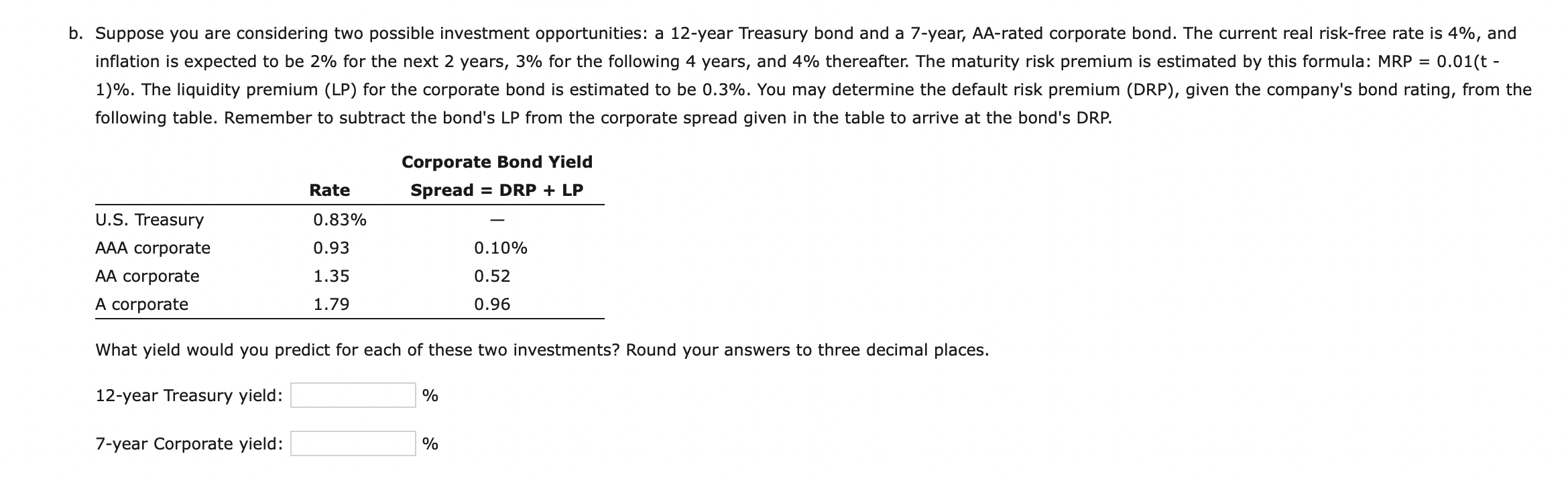 Solved B. Suppose You Are Considering Two Possible | Chegg.com