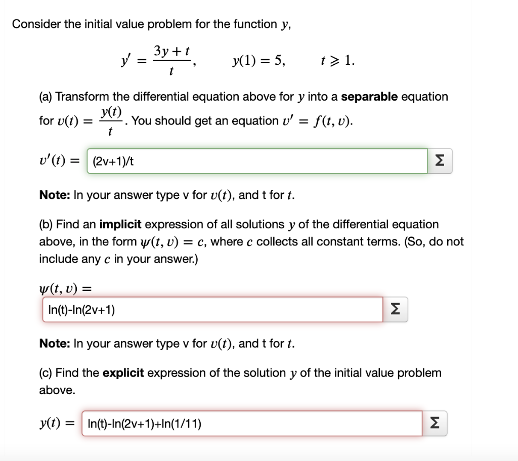 Solved Consider The Initial Value Problem For The Function | Chegg.com