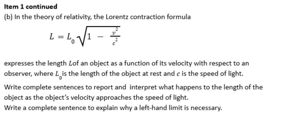 Solved Limits can be used to understand aspects of | Chegg.com