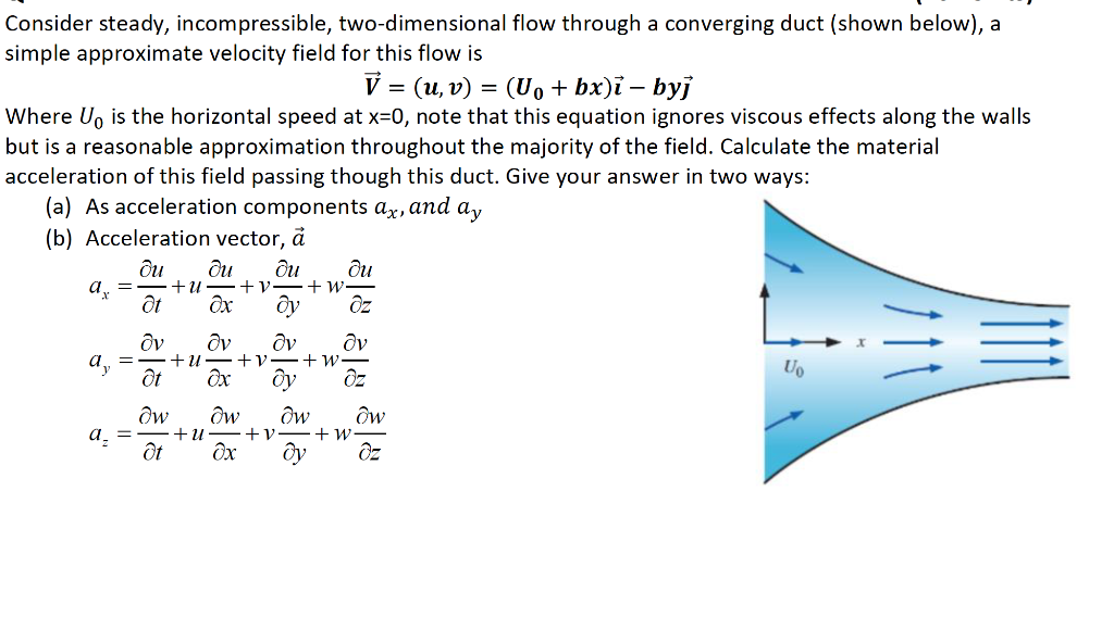 Solved Consider Steady, Incompressible, Two-dimensional Flow | Chegg.com