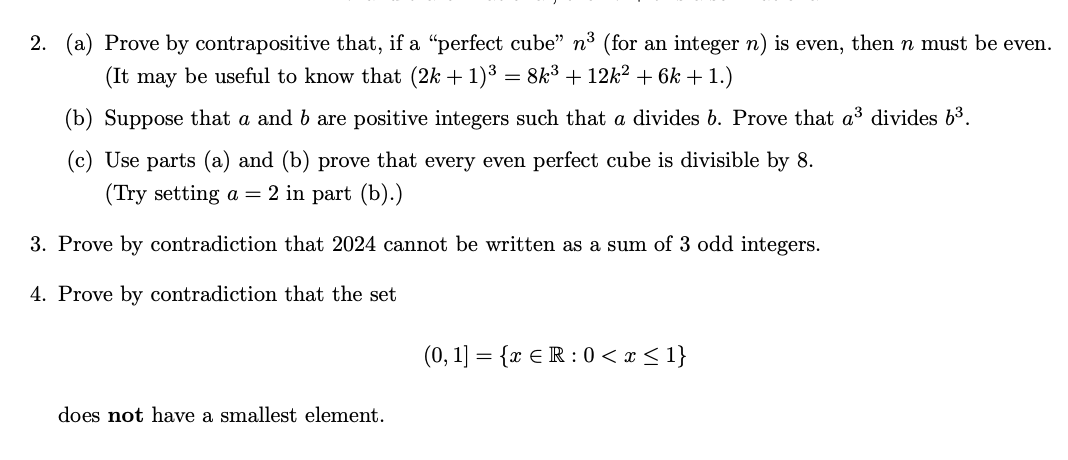 Solved 2. (a) Prove by contrapositive that, if a 