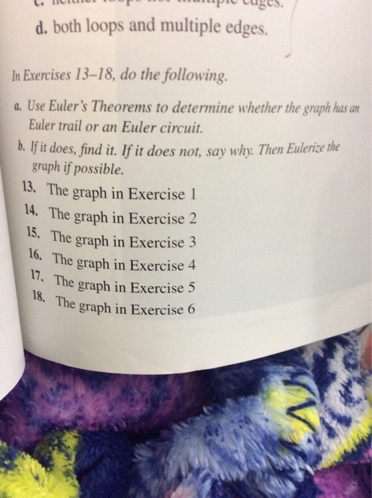 Solved d. both loops and multiple edges. In Exercises 13-18, | Chegg.com