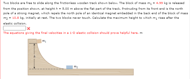 Solved Two blocks are free to slide along the frictionless | Chegg.com