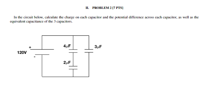 Solved In The Circuit Below Calculate The Charge On Each Chegg Com