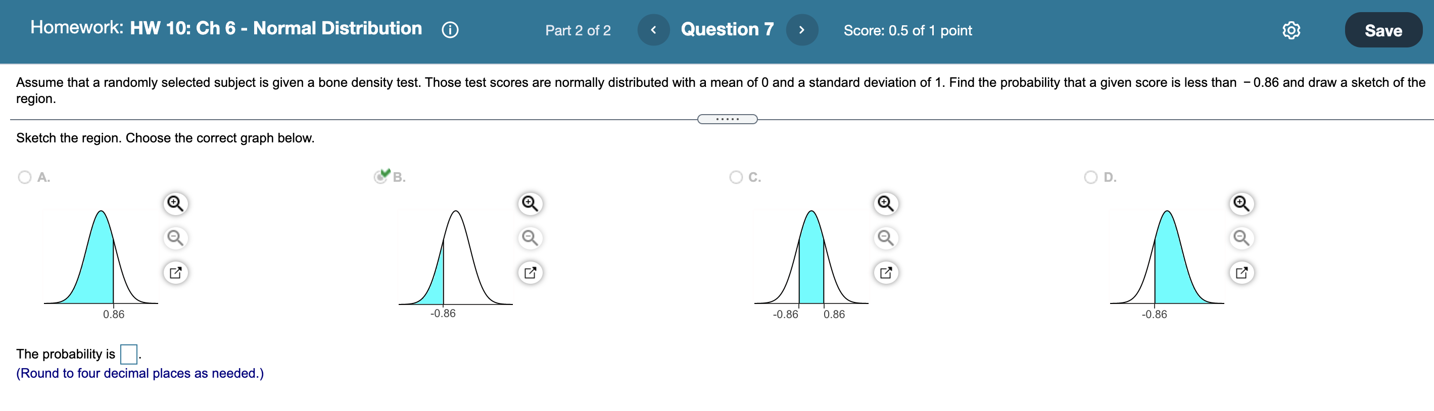 Solved Homework: HW 10: Ch 6 - Normal Distribution