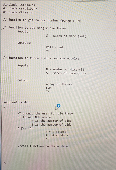 Solved 3. Dice Thrower: Write a program that prompts the | Chegg.com