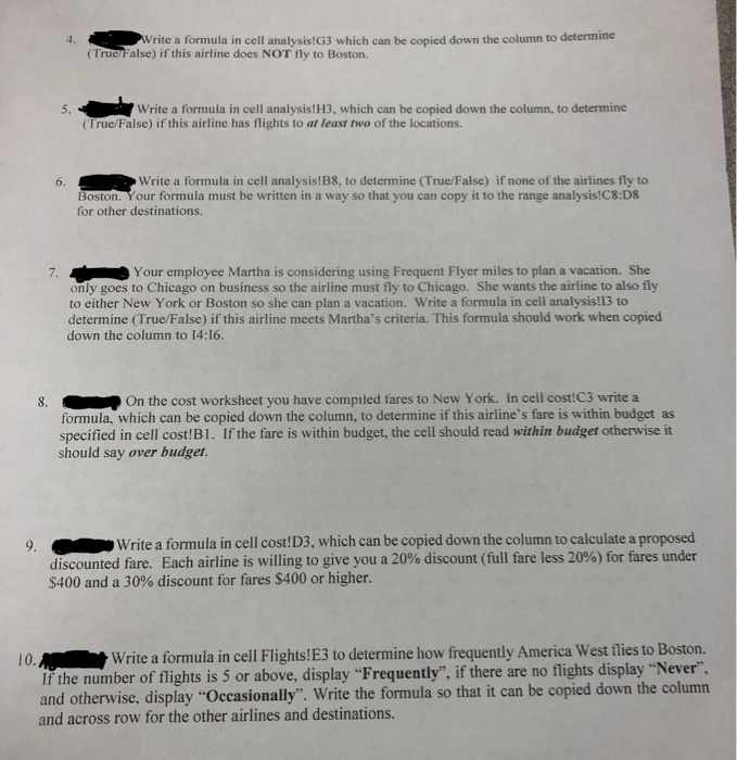 Solved Sheetflights! New York Boston New York New