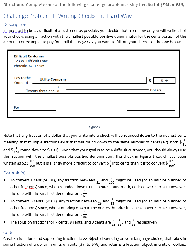 Solved Directions: Complete one of the following challenge | Chegg.com
