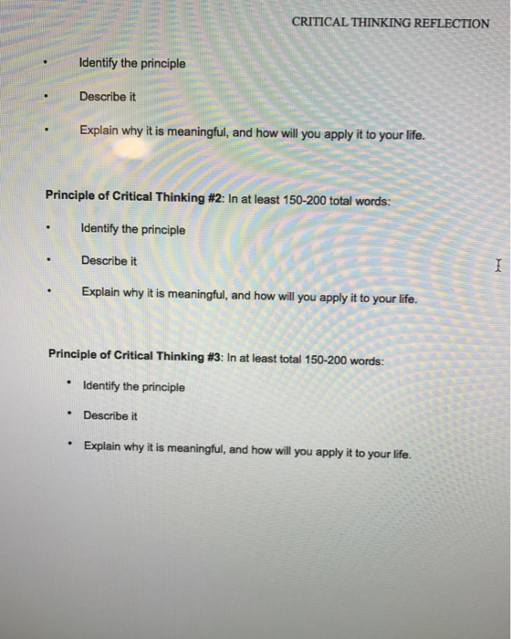 Critical Thought Processes Underpin Reflection - — Critical Thinking in Social Work Training