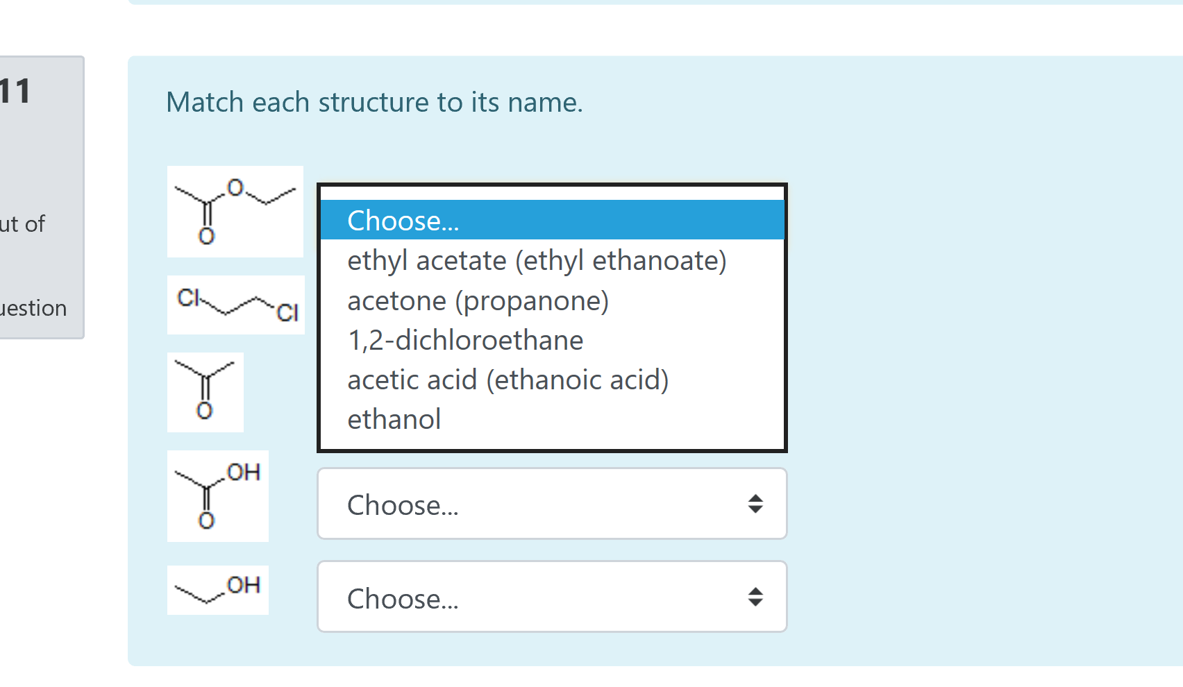 Solved Match each structure to its name. ut of uestion | Chegg.com