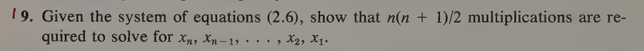 Solved 19. Given the system of equations (2.6), show that | Chegg.com