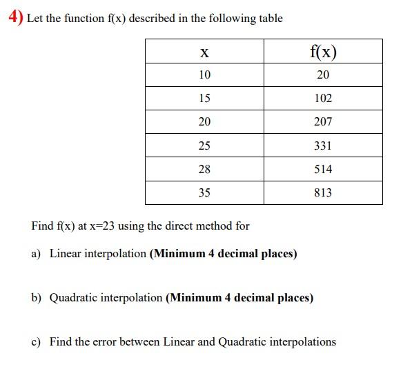 Solved 1) Using Gaussian elimination, solve the following | Chegg.com