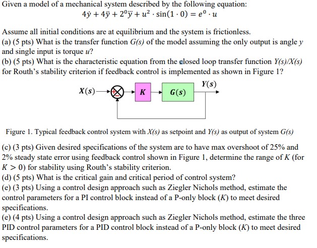 Solved \[ 4 \dot{y}+4 \ddot{y}+2^{0} \dddot{y}+u^{2} \cdot | Chegg.com