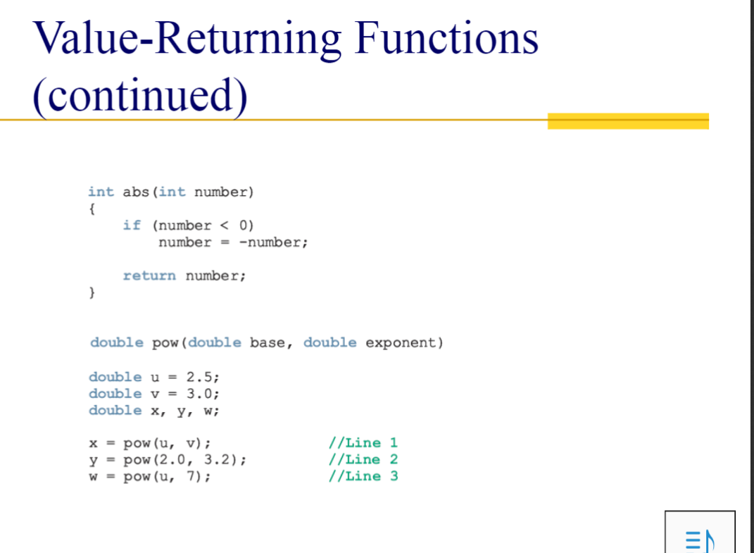 Solved Check the Functions I slide and shows a function | Chegg.com