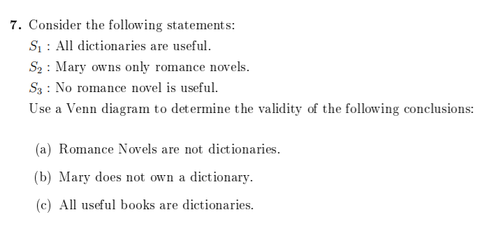 Solved 7. Consider The Following Statements: Si : All | Chegg.com