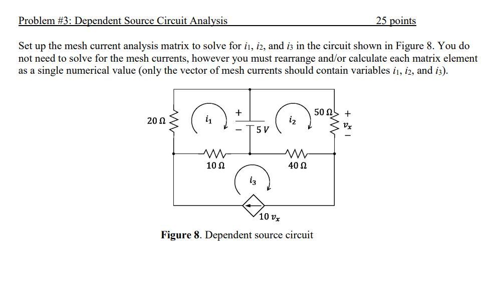 Solved Problem #3: Dependent Source Circuit Analysis 25 | Chegg.com