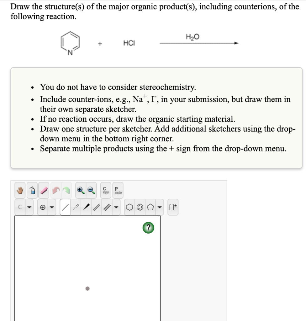 Solved Draw The Structure(s) Of The Major Organic | Chegg.com