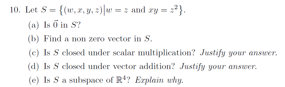 Solved 10 Let S W X Y Z W Z And Xy 2 A Chegg Com