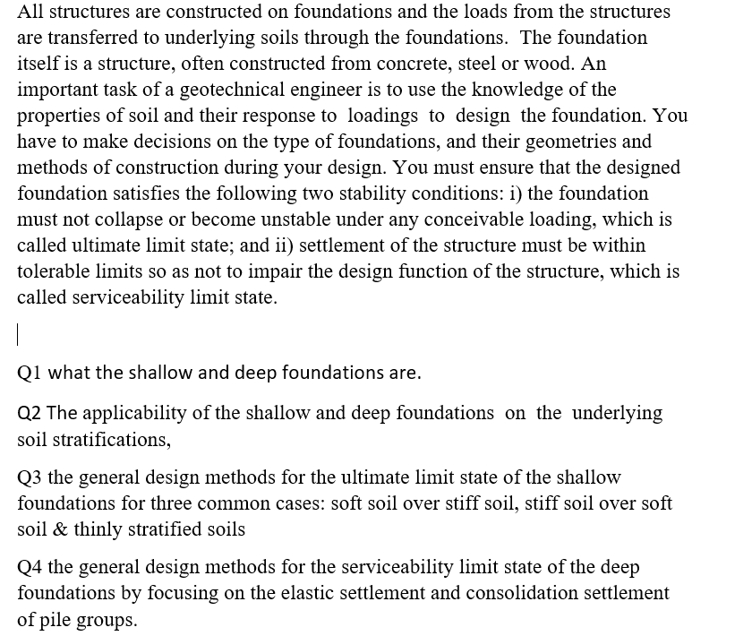 Solved All Structures Are Constructed On Foundations And The | Chegg.com