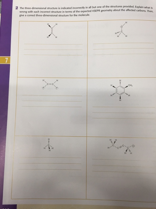 Solved The Three-dimensional Structure Is Indicated | Chegg.com