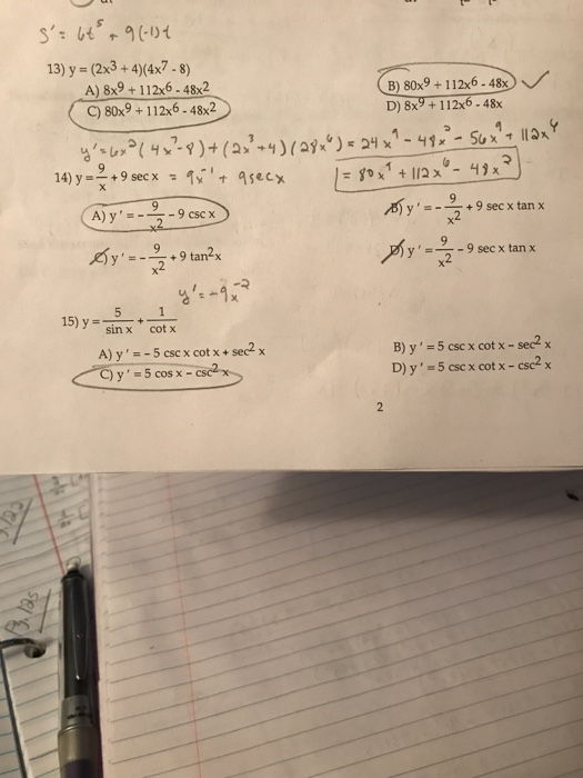 Solved 13) y (2x3 +4) (4x7-8) A 8x9 112x6-48x2 C) 80x9 112x6 | Chegg.com